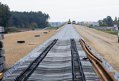 „Rail Baltica“ europinės vėžės bėgių tiesimas