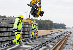 „Rail Baltica“ europinės vėžės bėgių tiesimas