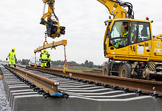 „Rail Baltica“ europinės vėžės bėgių tiesimas