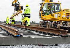 „Rail Baltica“ europinės vėžės bėgių tiesimas