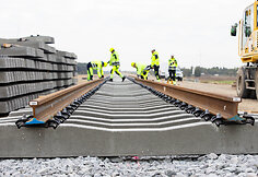 „Rail Baltica“ europinės vėžės bėgių tiesimas