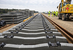 „Rail Baltica“ europinės vėžės bėgių tiesimas