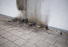 Padegta „Kauno dienos“ redakcijos iškaba