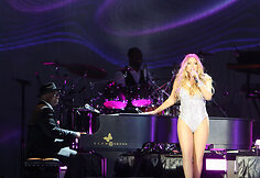 Mariah Carey koncerto akimirka