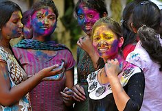 Holi šventė Indijoje