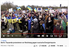 Vokietijoje vyko protestai prieš karą Ukrainoje