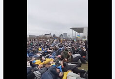 Vokietijoje vykęs protestas prieš karą Ukrainoje sulaukė ir užgaulių komentarų