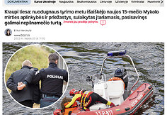 Tas pats tekstas apie tariamai naujas paauglio dingimo aplinkybes buvo paskelbtas net su žiniasklaida visai nesusijusiais adresais