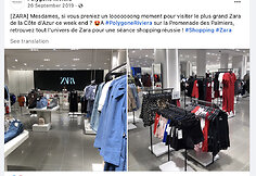 Tariamai pigūs &bdquo;Zara&ldquo; drabužiai siūlomi pasitelkus vieną iš šių Prancūzijos prekybos centro paskelbtų nuotraukų