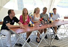 Marius Vasiliauskas, Monika Povilaitytė, Ieva Dumbauskaitė, Tadas Donėla ir Dainius Budrys