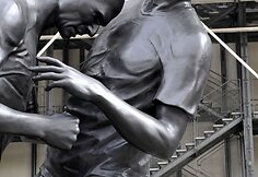 Zinedine'o Zidane'o ir Marco Materazzi skulptūra
