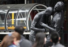 Zinedine'o Zidane'o ir Marco Materazzi skulptūra