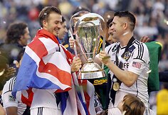 Davidas Beckhamas ir Robbie Keane'as