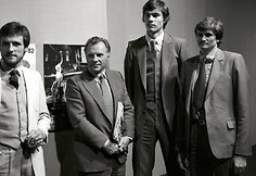 1982 11 27 Stanislovas Stonkus, Arvydas Sabonis, Valdemaras Chomičius, Sergejus Jovai&scaron;a