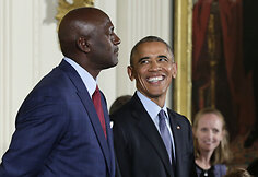 Michaelas Jordanas ir Barackas Obama