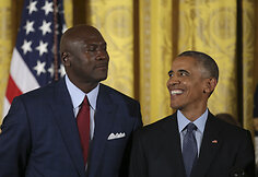 Michaelas Jordanas ir Barackas Obama