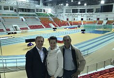 Eimantas Skrabulis ir Turkmėnistano lengvosios atletikos federacijos vadovai