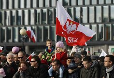 Nepriklausomybės diena Var&scaron;uvoje, oficialios i&scaron;kilmės vidurdienį
