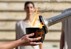 Peloponese saugoma olimpinė ugnis