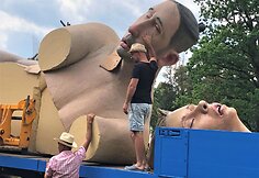 Festivaliui atgabenamos skulptūros