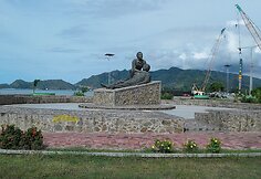 Dilio panorama ir keliautojai