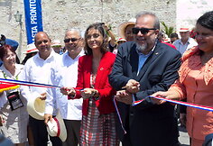 Kubos turizmo ministras Manuelis Marrero Cruzas ir Ispanijos turizmo ministrė Maria Reyes Maroto tarptautinėje turizmo parodoje FITCUBA 2019