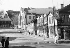 Kauno Chasidų singogos pastatas 1961 m. Fotografas S. Luko&scaron;ius. Kauno miesto muziejaus fondai