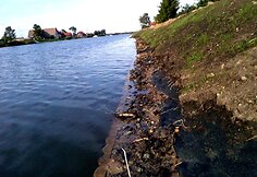 Naują šlaitą paplovė vanduo