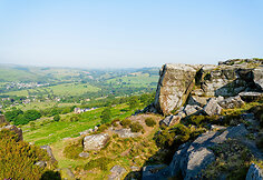 Curbar Edge uola