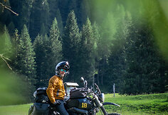 Kelionės motociklu akimirka