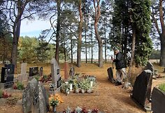 F. M. Cataluccio aplankė Semeni&scaron;kių kaimo kapinaites (Biržų raj.) kur palaidotas J. Mekas