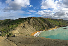 Ghajn Tuffieha - paplūdimių panorama