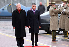 Lietuvoje lankosi NATO generalinis sekretorius Andersas Foghas Rasmussenas