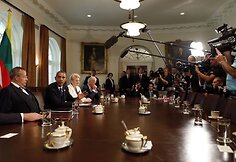 Baracko Obamos ir Baltijos &scaron;alių vadovų susitikimas