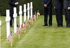 B.Obama ir Belgijos karalius Phillipe'as amerikiečių kapinėse