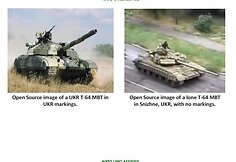 Kairėje &ndash; ukrainiečių T-64, de&scaron;inėje &ndash; Snižnėje važinėjęs tankas