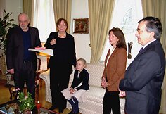Priėmimas vyko itali&scaron;kai jaukiai