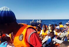 Migrantai Viduržemio jūroje
