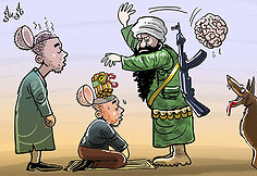 Karikatūra konkursui apie &bdquo;Islamo valstybę&ldquo;