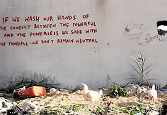Banksy kūrinys Vakarų krante