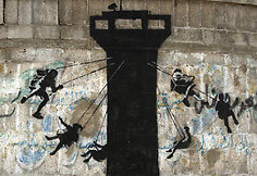 Banksy kūrinys Vakarų krante