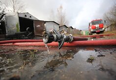 Pagiriuose užsiliepsnojo garažas