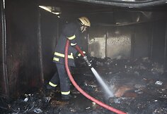Pagiriuose užsiliepsnojo garažas