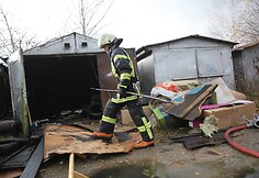 Pagiriuose užsiliepsnojo garažas