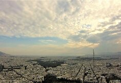 Atėnų panorama nuo Lycabettus kalvos