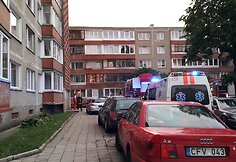 Sprogimas ir gaisras Klaipėdoje