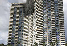 Gaisras daugiaaukštyje Honolulu