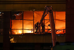 Gaisras Maskvos priemiestyje