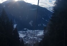 Pinzolo miestelis leidžiantis keltuvu