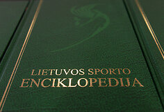 Sporto enciklopedijos pristatymo akimirka